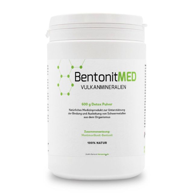 BentonitMED polvere detox 600g, dispositivo medico con certificato CE