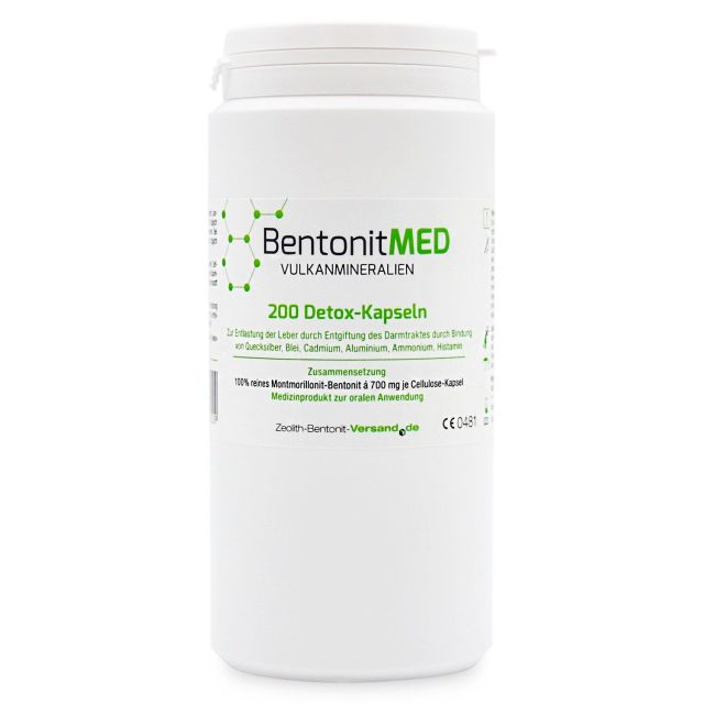 Bentonite MED 200 Detox-Capsule, Dispositivo medico