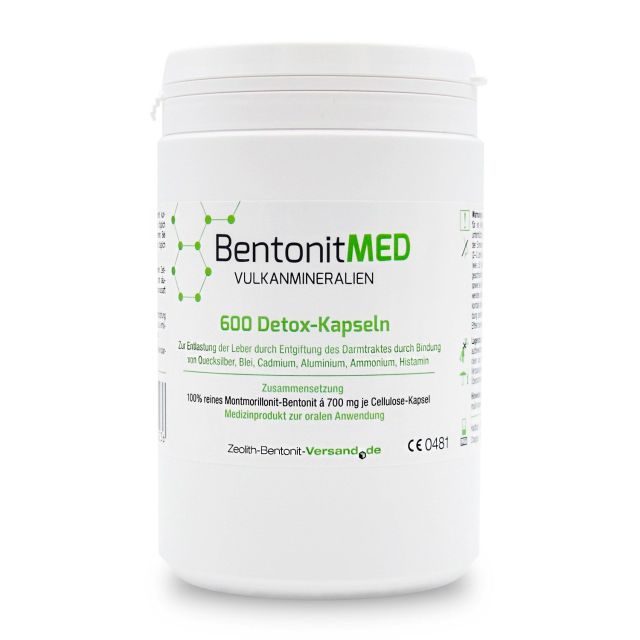 Bentonite MED 600 Detox-Capsule, Dispositivo medico