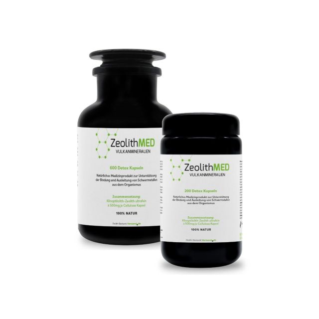ZeolithMED 200 + 600 capsule detox in Pacchetto economico, prodotti medicali con certificato CE