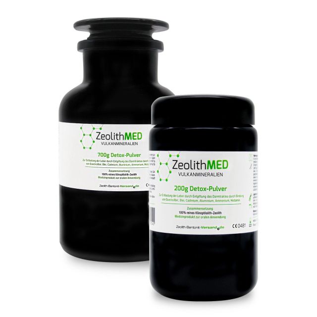 Zeolite MED Detox-Polvere 900g 2 vetri violetto, Dispositivo medico