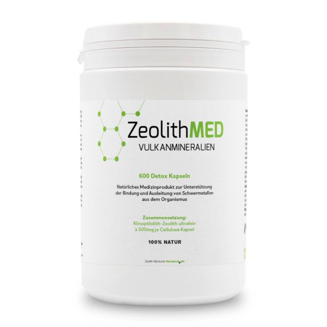 ZeolithMED 600 capsule detox, dispositivo medico con certificato CE