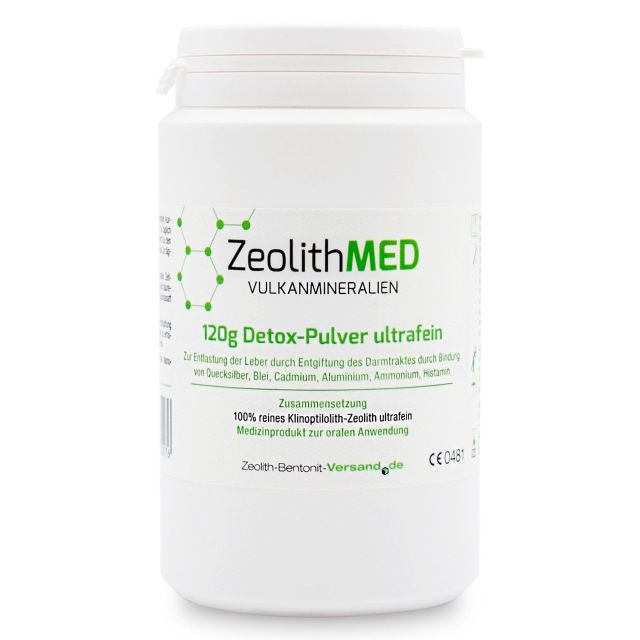 Zeolite MED Detox-Polvere ultrafina 120g, Dispositivo medico